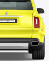 Luxury Car Mockup - Back View