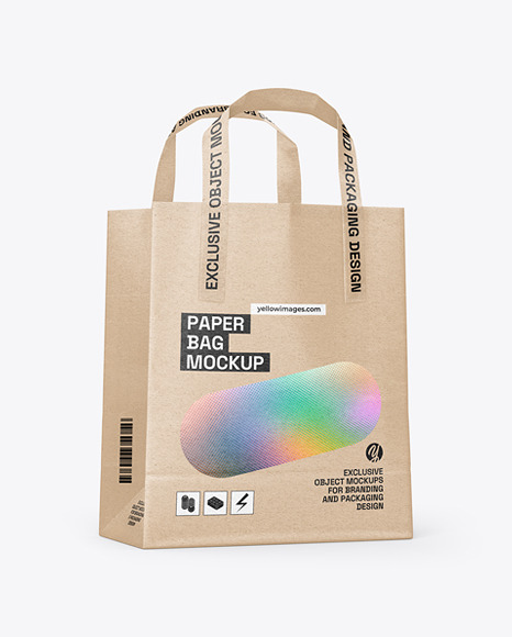 Kraft Paper Shopping Bag Mockup