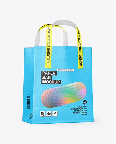 Kraft Paper Shopping Bag Mockup