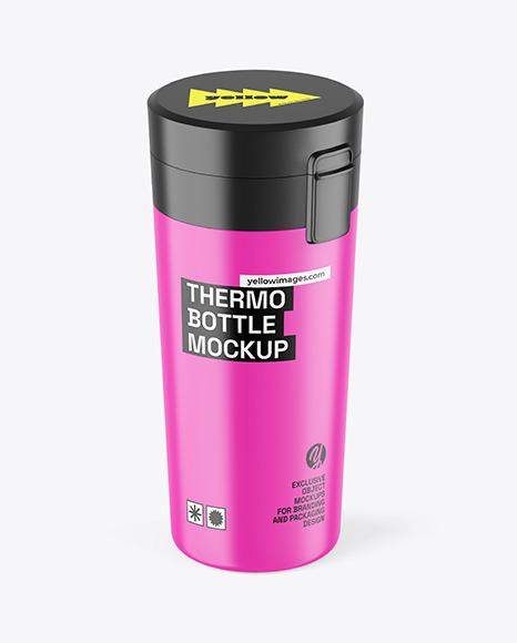 Matte Thermo Bottle Mockup