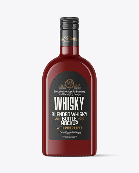 Glossy Bottle Mockup