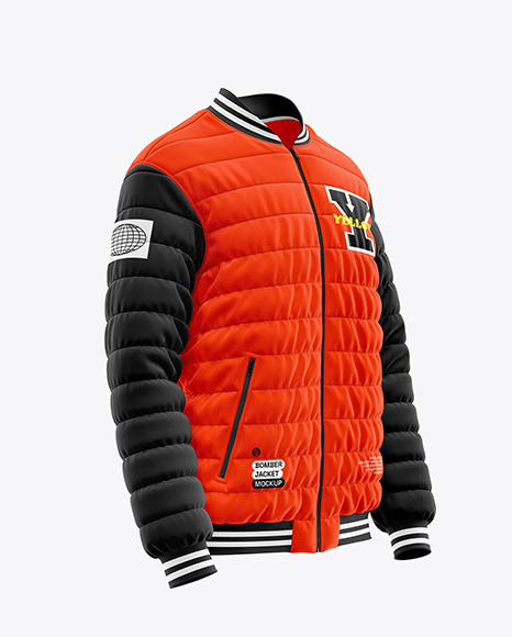 Men&#039;s Bomber Jacket Mockup