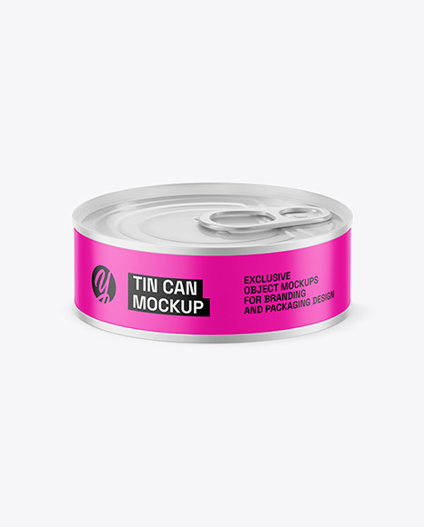 Matte Tin Can Mockup