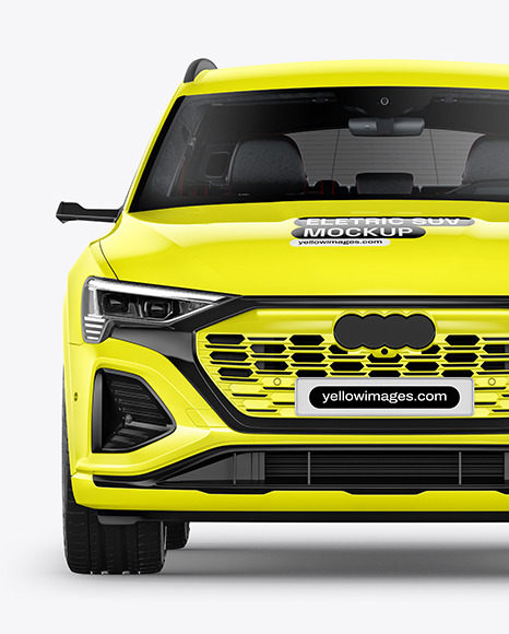 Electric Crossover SUV Mockup - Front View