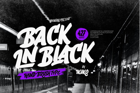 Back In Black - Hand Brush Type