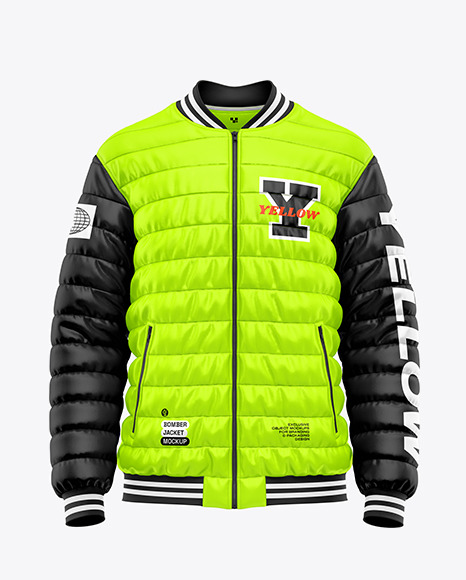 Men&#039;s Bomber Jacket Mockup