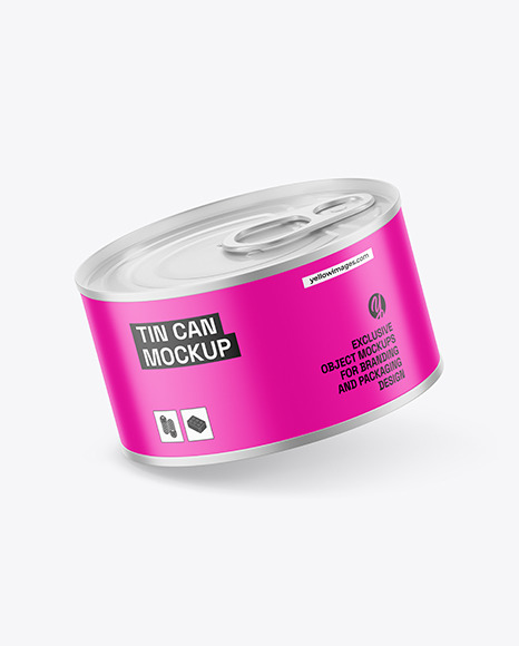 Matte Tin Can Mockup
