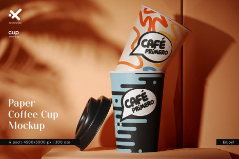 Paper Coffee Cup Mockup