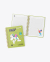 Two Kraft Notebooks Mockup