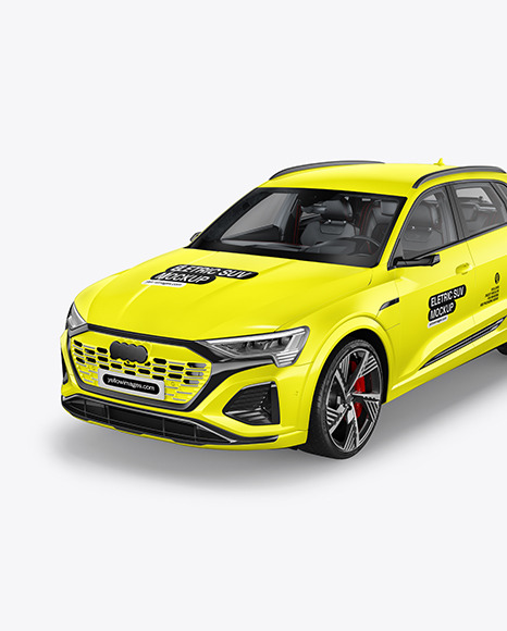 Electric Crossover SUV Mockup - Half Side View