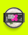 Plastic Bowl With Rice Mockup