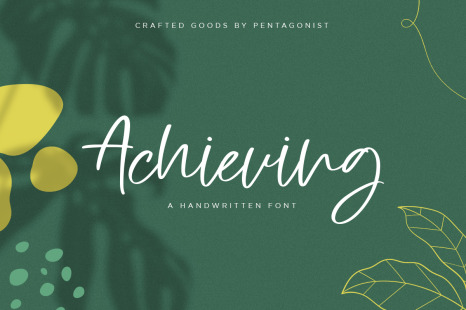 Achieving | Handwritten Font