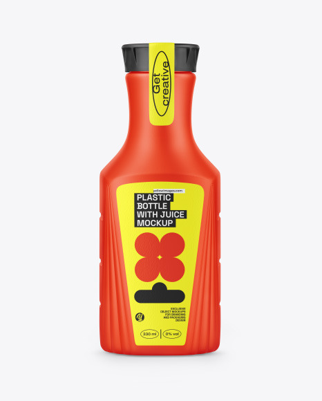 Matte Juice Bottle Mockup