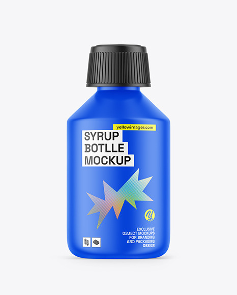 Matte Syrup Bottle Mockup