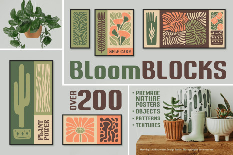 BloomBlocks. + 200 Wall Arts &amp; Designs