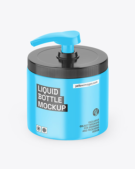 Glossy Liquid Soap Bottle Mockup