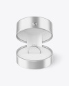Metallized Jewelry Ring Case Mockup