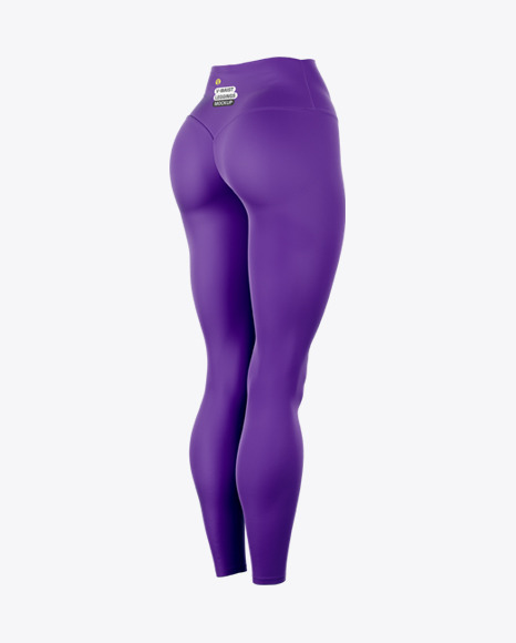 V-Waist Leggings Mockup - Half Side View