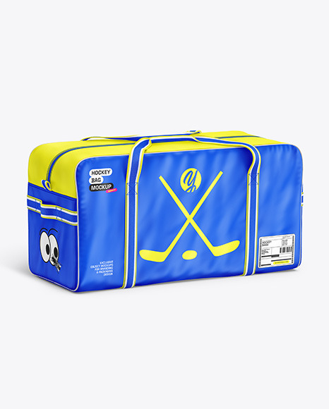 Training Bag Mockup - Front Half Side View