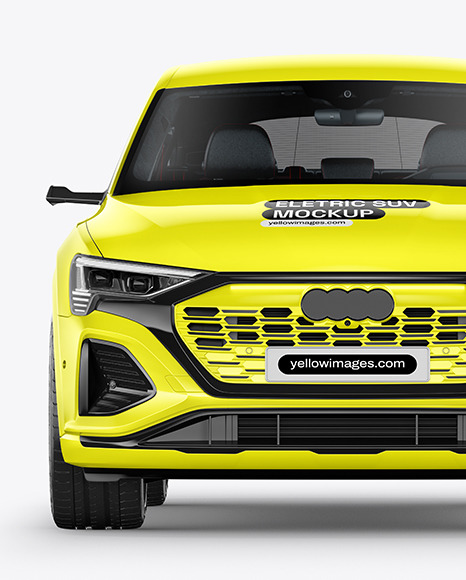 Electric Crossover SUV Mockup - Front View