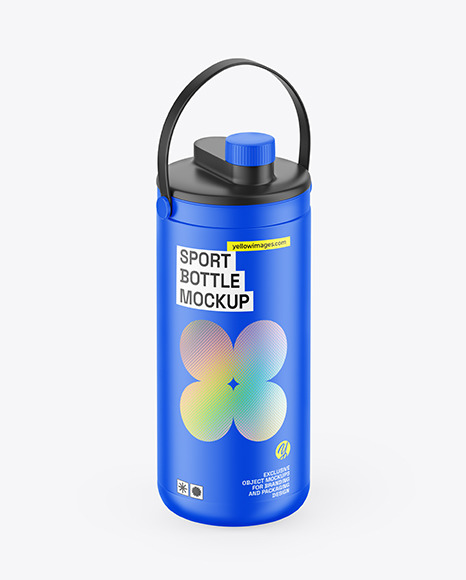 Matte Sport Bottle Mockup