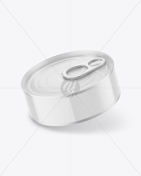 Glossy Tin Can Mockup