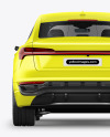 Electric Crossover SUV Mockup - Back View
