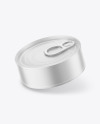 Matte Metallic Tin Can Mockup