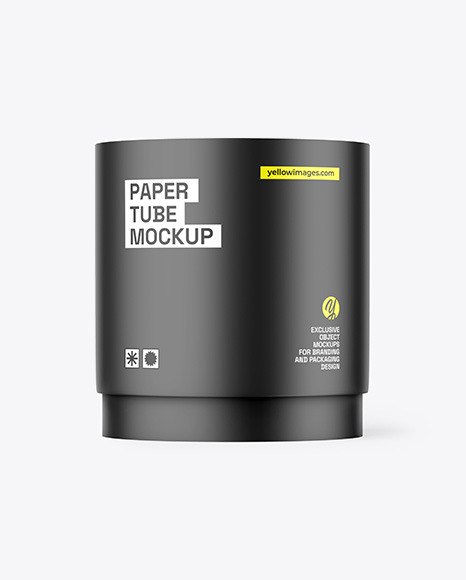 Matte Paper Tube Mockup