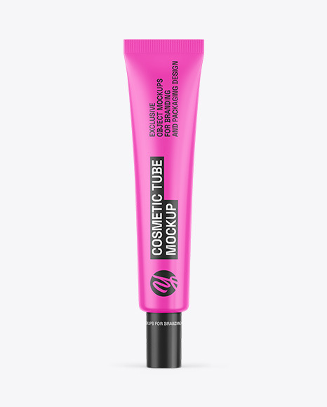 Glossy Cosmetic Tube Mockup