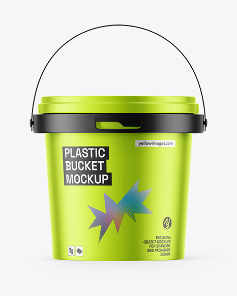Metallized Bucket Mockup