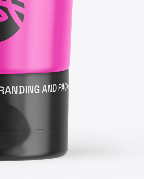 Glossy Cosmetic Tube Mockup