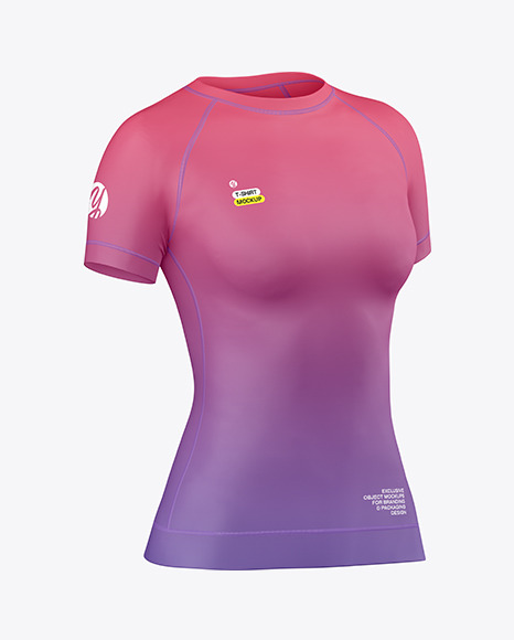 Women’s Compression T-Shirt Mockup