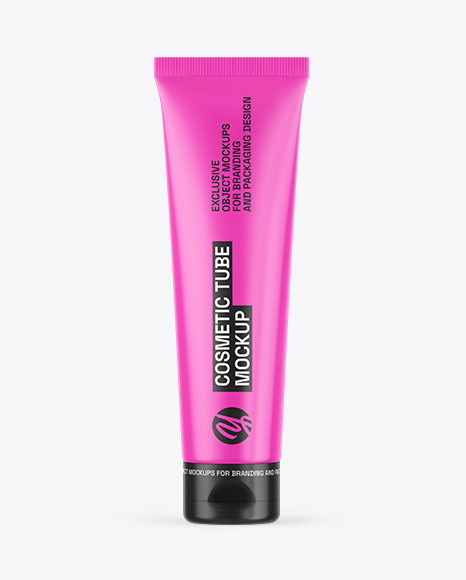 Glossy Cosmetic Tube Mockup