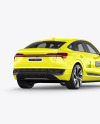 Electric Crossover SUV Mockup - Back Half Side View