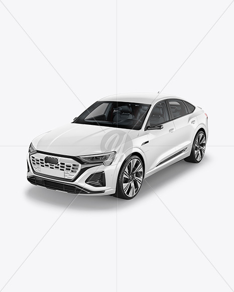 Electric Crossover SUV Mockup - Half Side View
