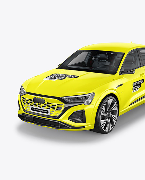 Electric Crossover SUV Mockup - Half Side View