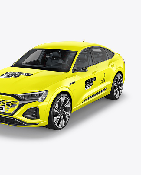 Electric Crossover SUV Mockup - Half Side View