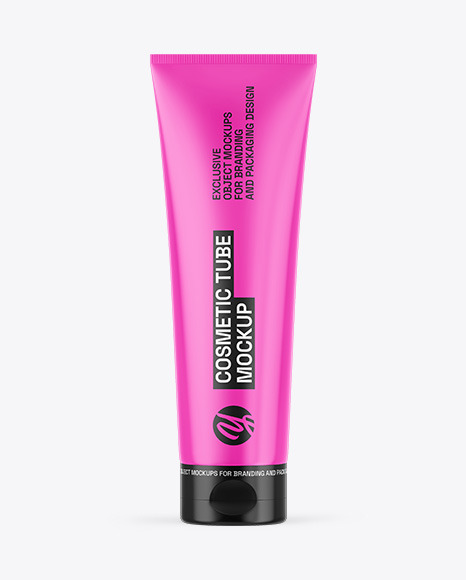 Glossy Cosmetic Tube Mockup