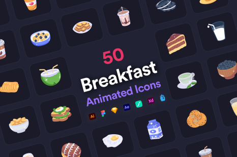 Breakfast Animated Icons
