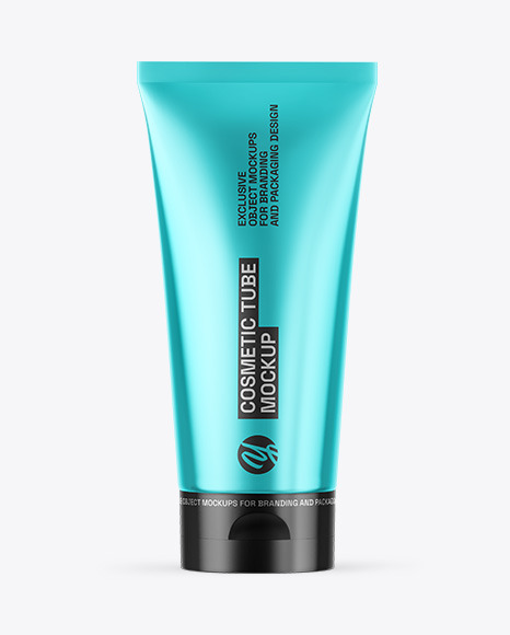 Metallic Cosmetic Tube Mockup