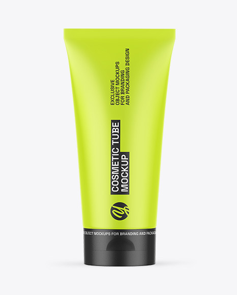 Matte Cosmetic Tube Mockup