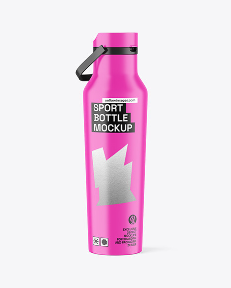 Matte Sport Bottle Mockup