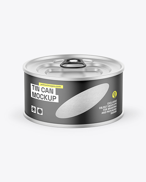 Tin Can w/ Matte Finish Mockup