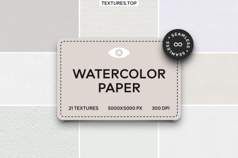 21 Seamless Watercolor Paper Texture Pack