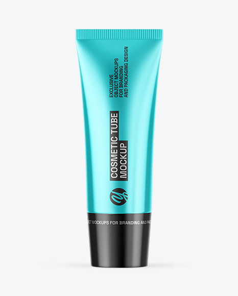 Metallic Cosmetic Tube Mockup