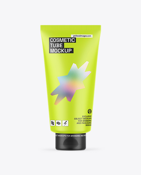 Matte Cosmetic Tube Mockup