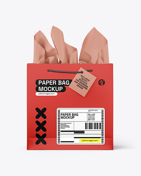 Paper Shopping Bag Mockup