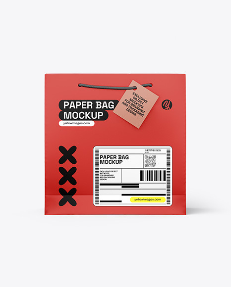 Paper Shopping Bag Mockup