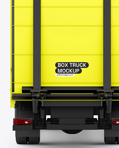 Box Truck Mockup - Back View